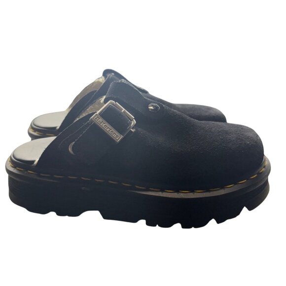 Dr. Martens Shoes - Dr. Martens Zebzag Suede Slingback Platform Mules Unisex W 7/ M 6